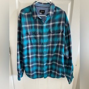 NWOT Marmot Mens Plaid Flannel Long Sleeve Button-up Shirt XL